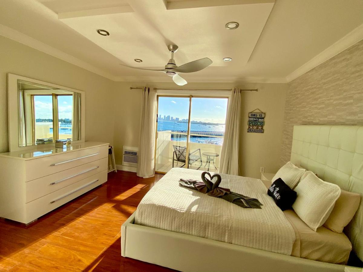 Deluxe Waterfront One Bedroom Apartment With Miami Skyline View, Free Parking 5 Mins Drive To Miami Beach Exteriér fotografie
